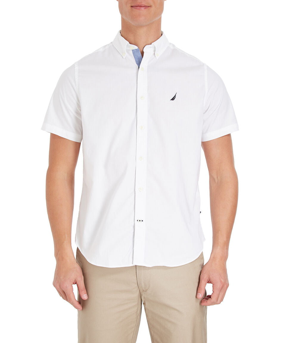 NAUTICA CAMISA M/C DE HOMBRE BLANCO W74V02-1BW