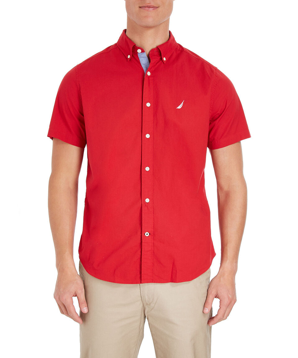 NAUTICA CAMISA M/C DE HOMBRE ROJO W74V02-6NR
