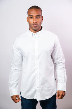 NAUTICA CAMISA M/L DE HOMBRE BLANCO 01101W-1BW