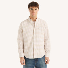 NAUTICA CAMISA M/L DE HOMBRE MARRON WR6542-2WP