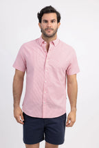 NAUTICA CAMISA M/C DE HOMBRE ROSADO 0199WS-6AK