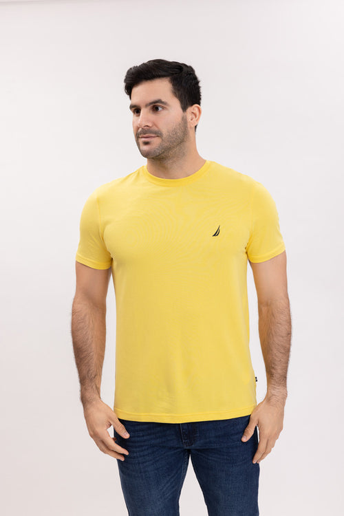 NAUTICA T-SHIRT M/C DE HOMBRE AMARILLO 27000V-72A