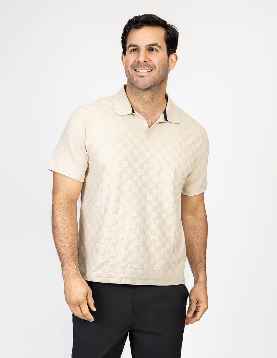 NAUTICA PLAYERA DE HOMBRE M/C BEIGE K65017-1MS