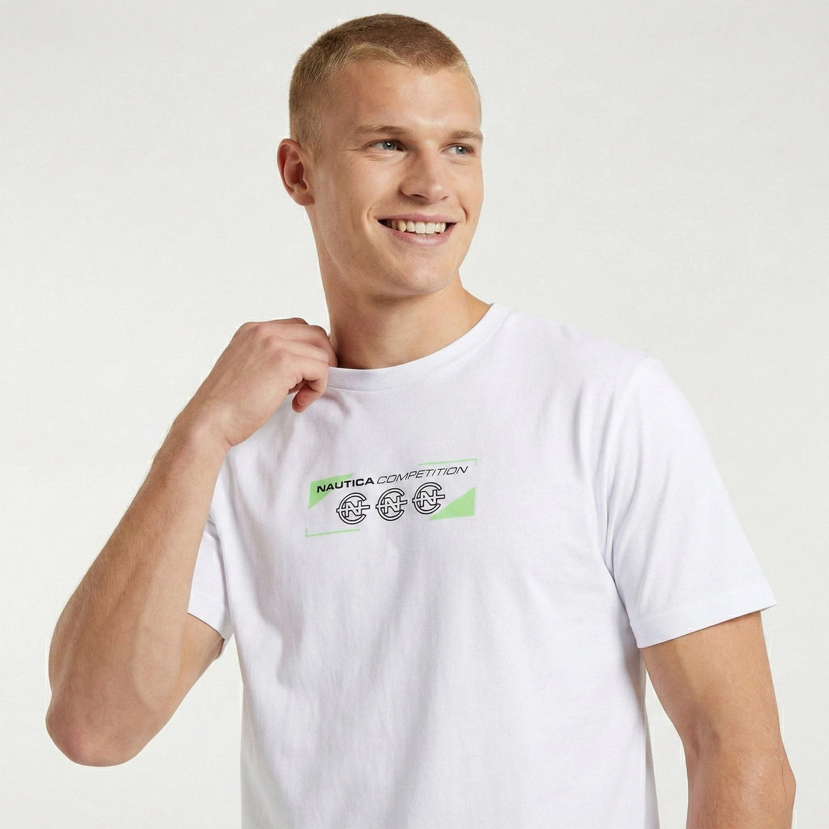 NAUTICA T-SHIRT M/C DE HOMBRE BLANCO N7U04140-908