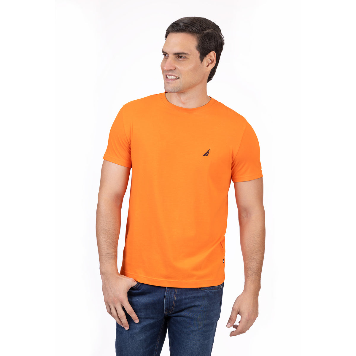 NAUTICA T-SHIRT M/C DE HOMBRE NARANJA 27000V-8PR