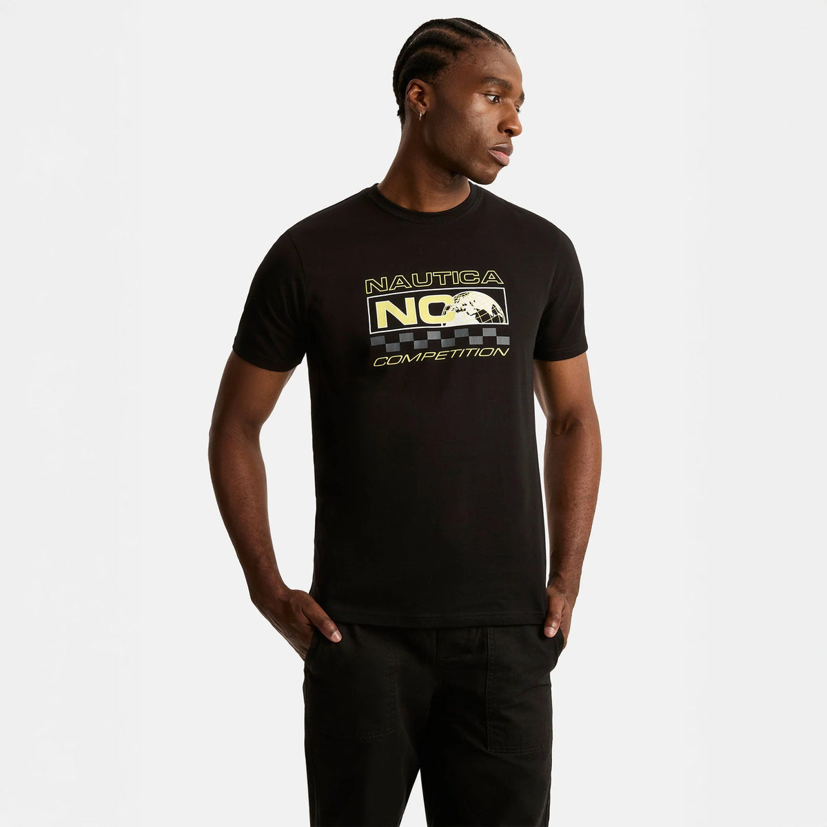 NAUTICA T-SHIRT M/C DE HOMBRE NEGRO N7S03379-11