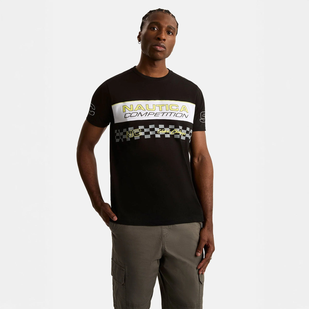 NAUTICA T-SHIRT M/C DE HOMBRE NEGRO N7S03382-11