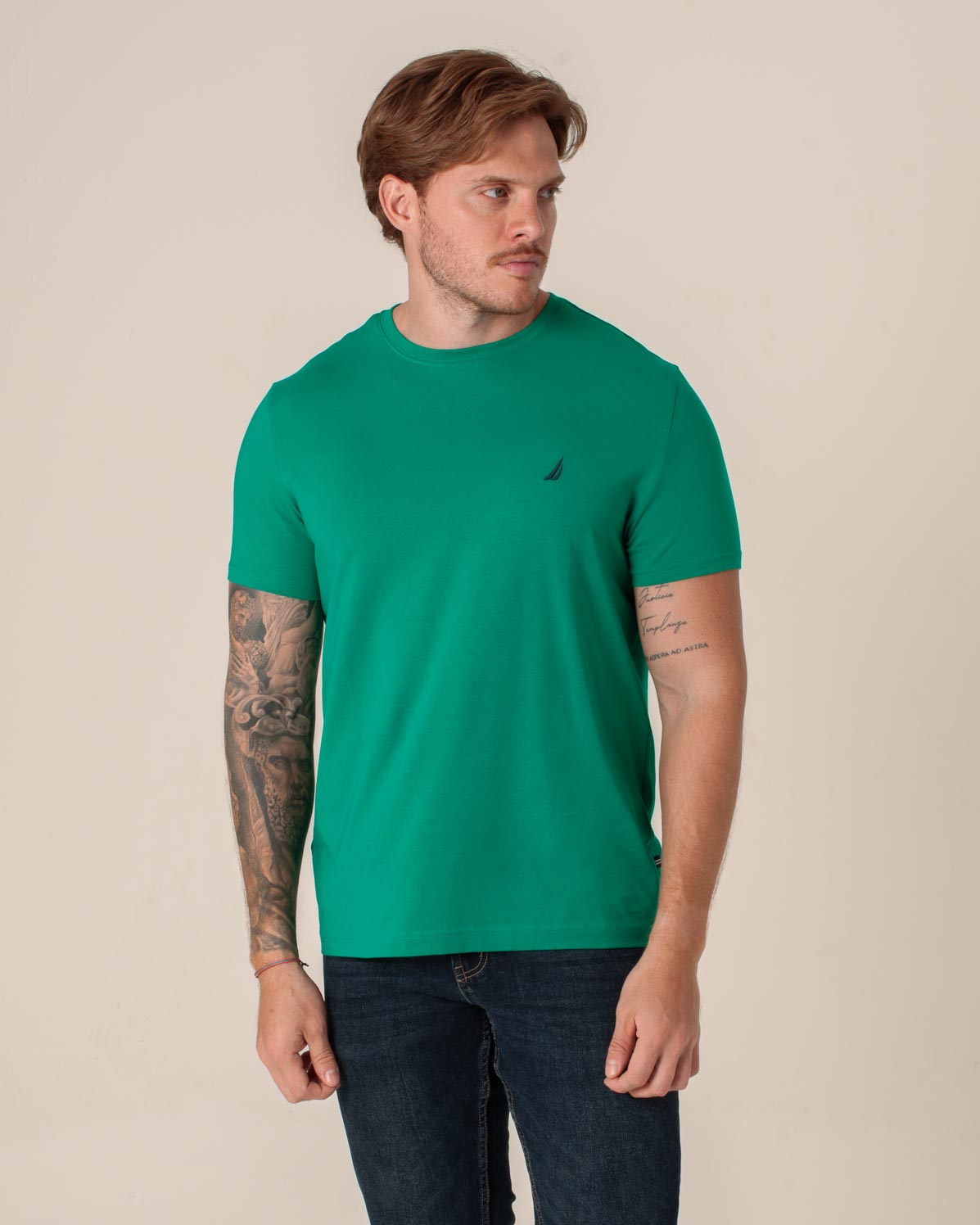 NAUTICA T-SHIRT M/C DE HOMBRE VERDE 27000V-3PX