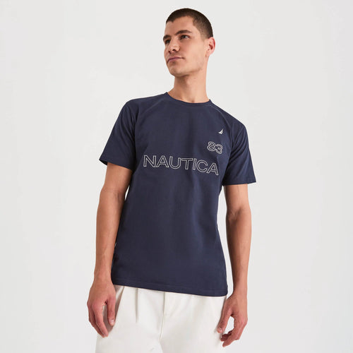 CAMISETA NAUTICA PARA CABALLERO COLOR AZUL