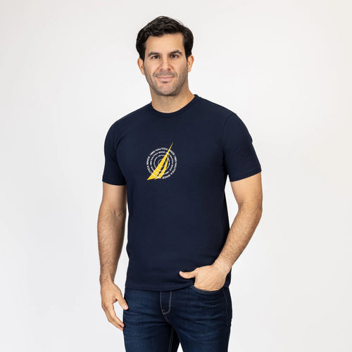 CAMISETA NAUTICA PARA CABALLERO COLOR AZUL