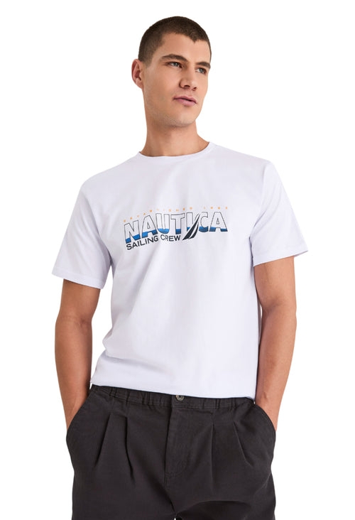 CAMISETA NAUTICA PARA CABALLERO COLOR BLANCO