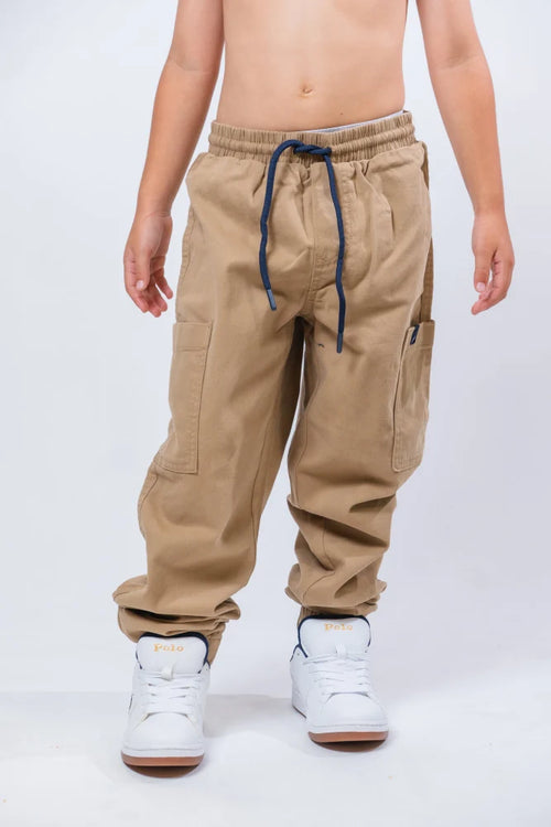 NAUTICA PANTALON T/PUNTO DE NIÑO GRIS NSFIC04F-2
