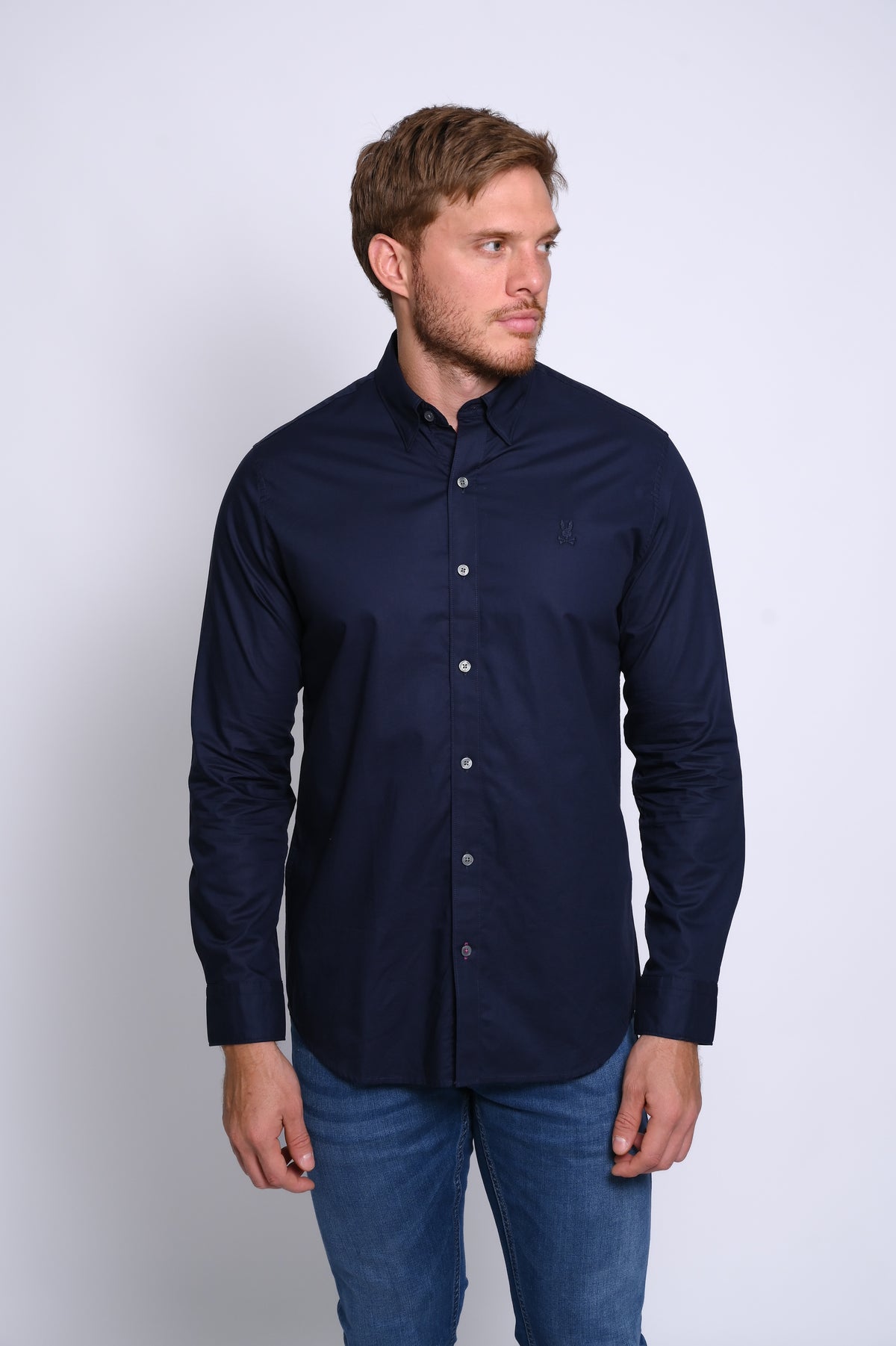 PSYCHO BUNNY CAMISAS HOMBRE AZUL