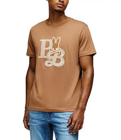 psycho bunny camiseta hombre fantasia marron