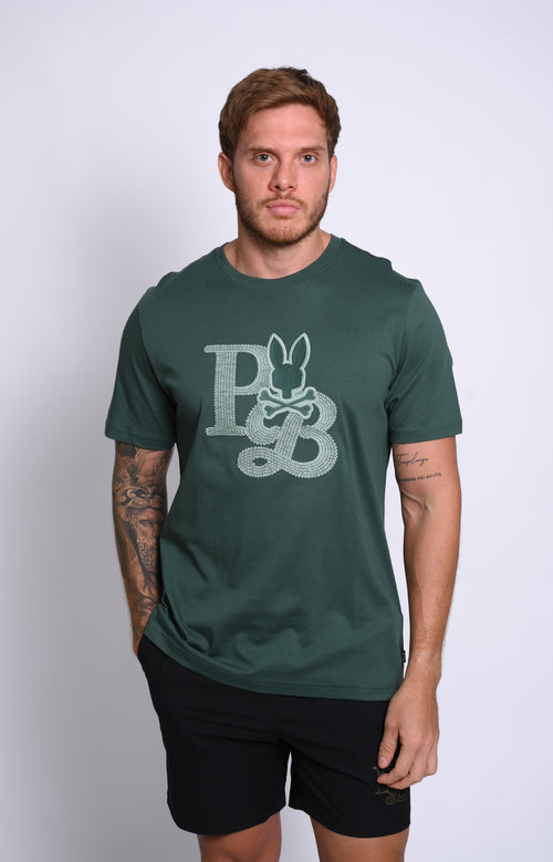 PSYCHO BUNNY CAMISETA HOMBRE FANTASIA VERDE