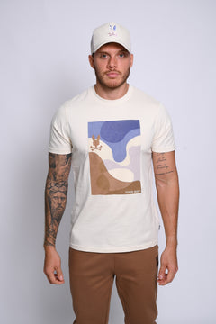 PSYCHO BUNNY CAMISETA HOMBRE FANTASIA BEIGE