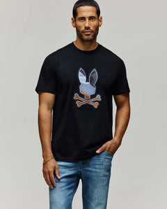 psycho bunny camiseta hombre fantasia negro