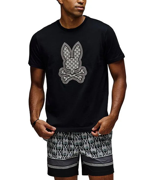 psycho bunny camiseta hombre fantasia negro