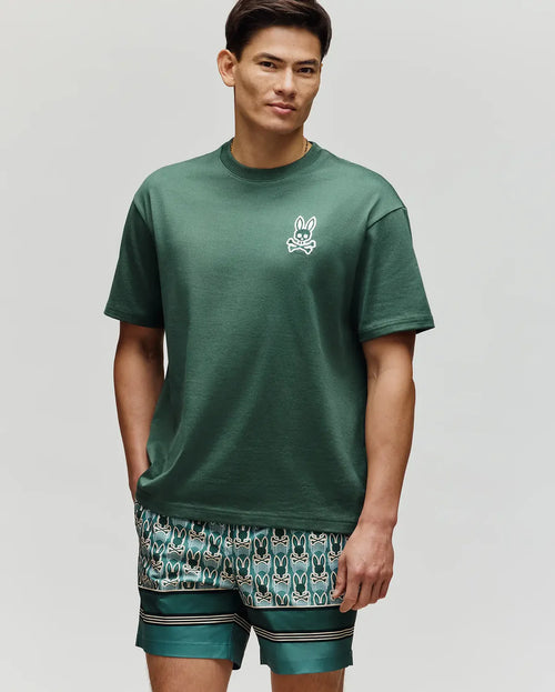 psycho bunny camiseta hombre fantasia verde