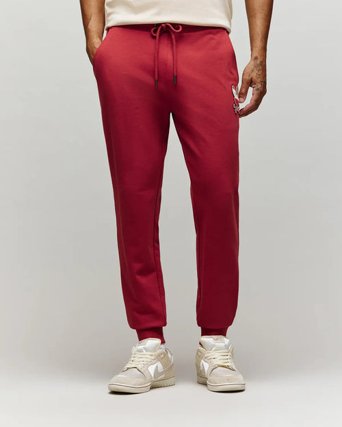 psycho bunny pantalon hombre deportivo rojo