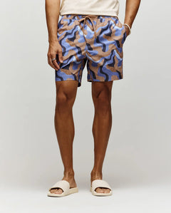 psycho bunny pantaloneta de baño hombre fantasia marron