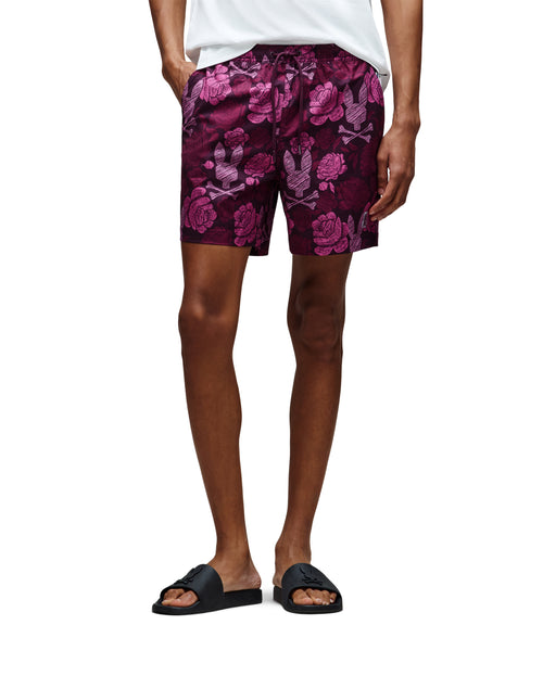 psycho bunny pantaloneta de baño hombre fantasia morado