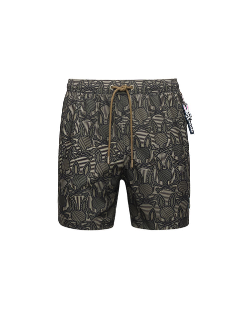 psycho bunny pantaloneta de baño hombre fantasia verde