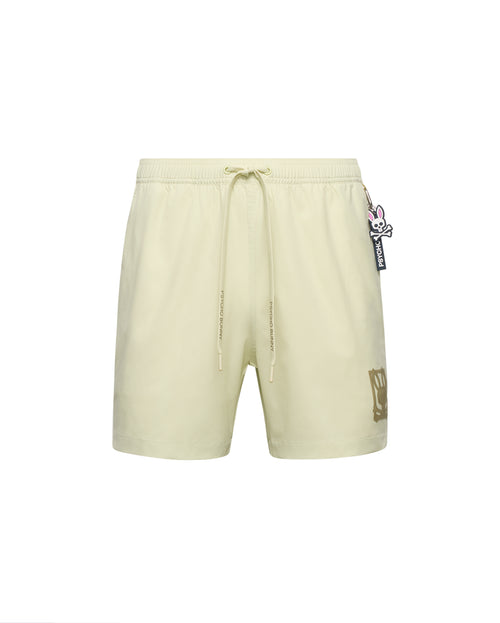 psycho bunny pantaloneta de baño hombre fantasia verde