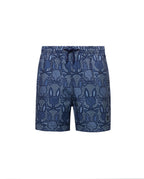 psycho bunny pantaloneta de baño niño fantasia morado