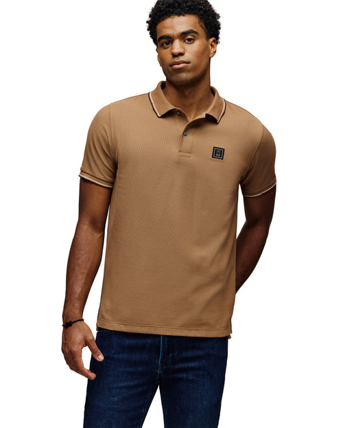 psycho bunny polo manga corta hombre fantasia marron