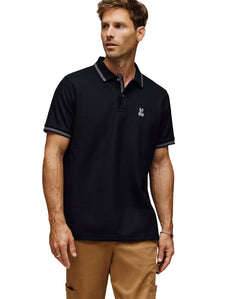 psycho bunny polo manga corta hombre fantasia negro