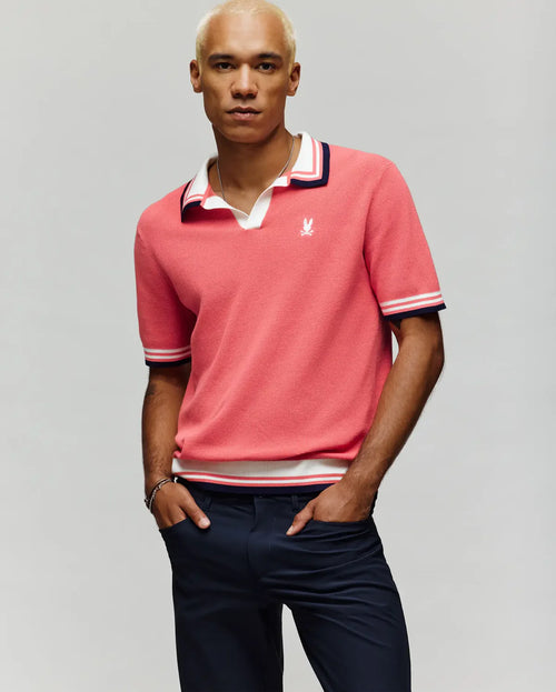 psycho bunny polo manga corta hombre fantasia rosado