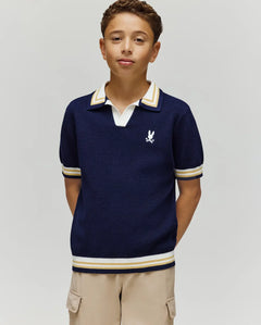 psycho bunny polo manga corta niño fantasia morado