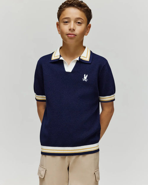 psycho bunny polo manga corta niño fantasia morado