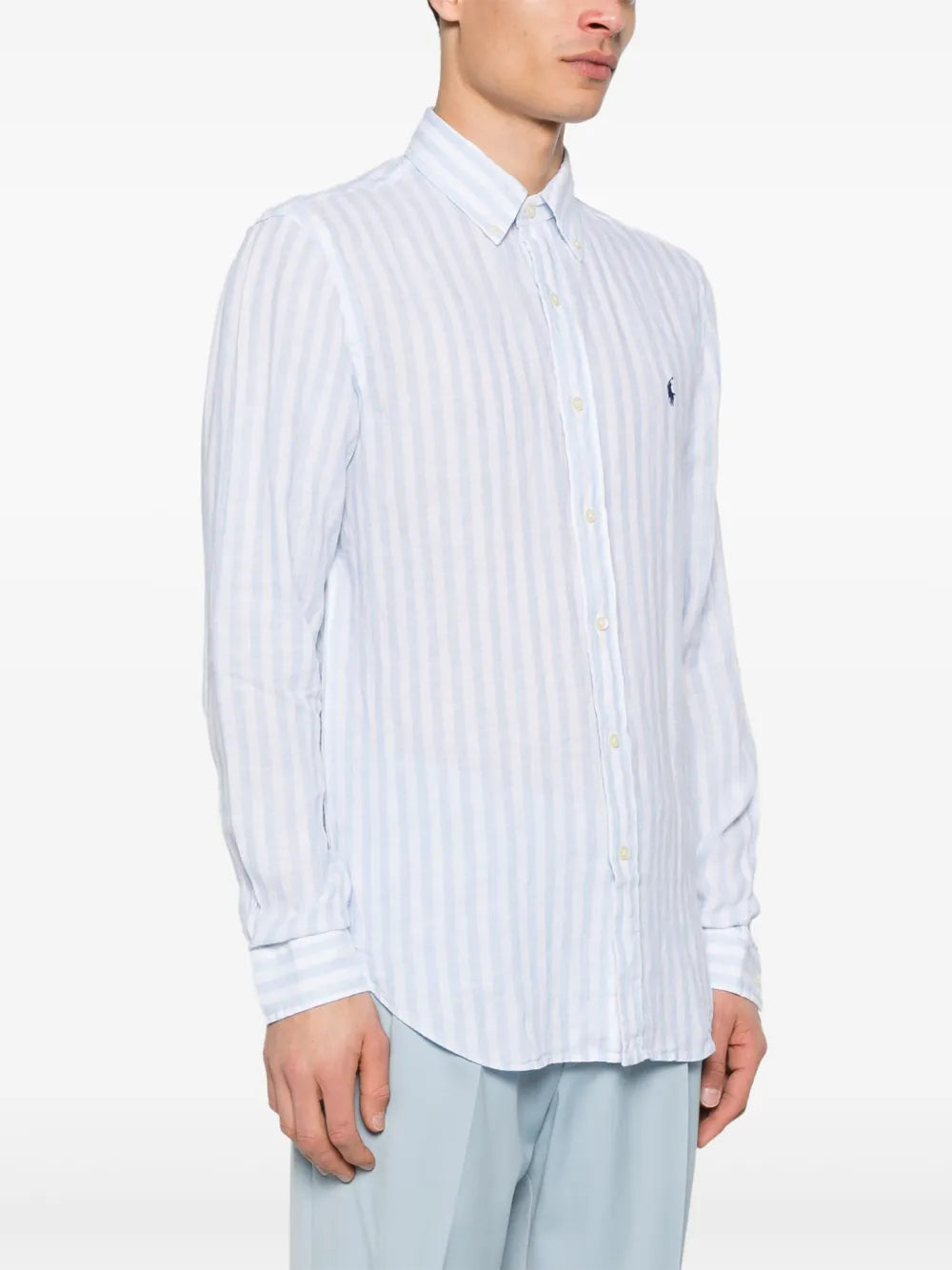 CAMISA M/L RALPH LAUREN HOMBRE 5138D OFFICE BLUE/WHITE 710969636003