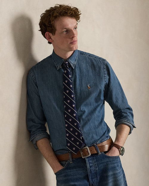 CAMISA M/L RALPH LAUREN HOMBRE DENIM 710792043001