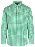 CAMISA M/L RALPH LAUREN HOMBRE 4338H SUMMER EMERALD/WHITE 710853129004