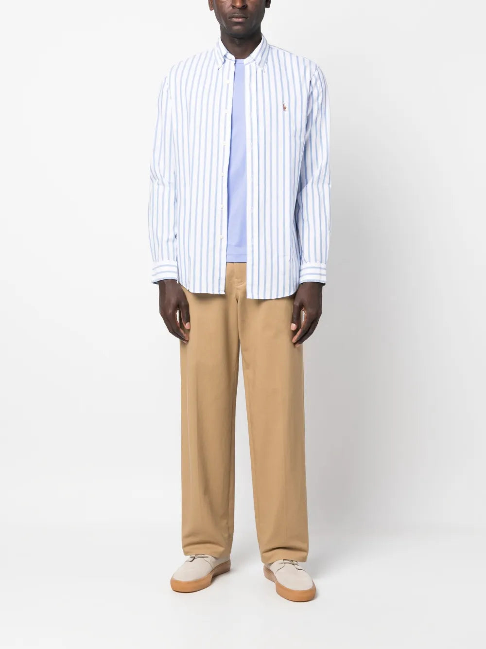 CAMISA M/L RALPH LAUREN HOMBRE 5149A BLUE/WHITE 710906622001
