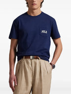 T-SHIRT RALPH LAUREN HOMBRE PF25 NEWPORT NAVY HRTG BEAR 710974585001
