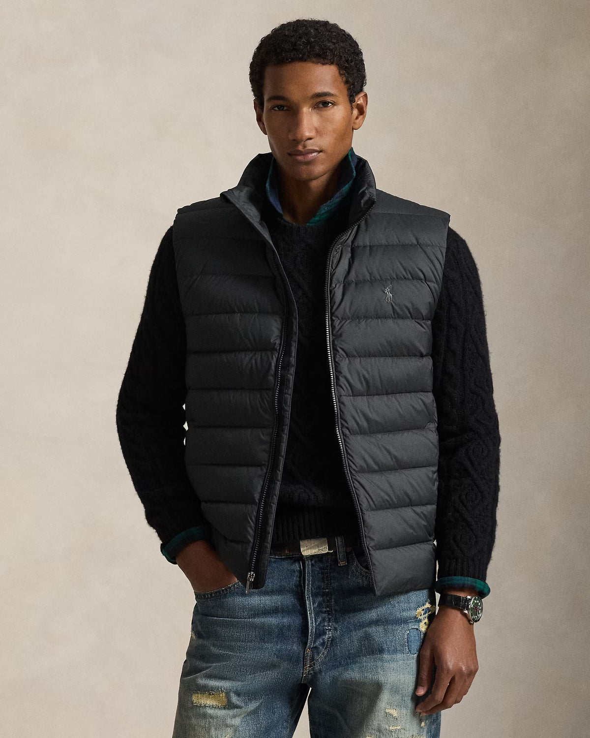 CHAQUETA RALPH LAUREN HOMBRE POLO BLACK 710967775002
