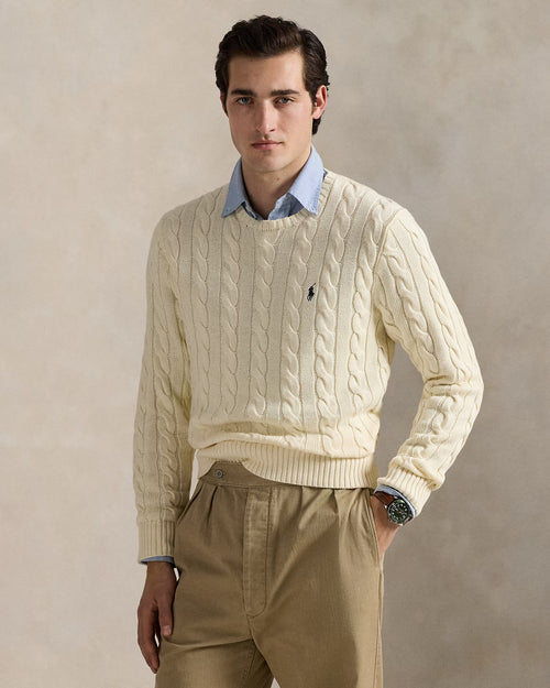 SUETER RALPH LAUREN HOMBRE ANDOVER CREAM 710775885024