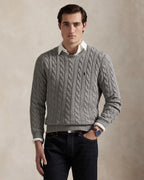 SUETER RALPH LAUREN HOMBRE FAWN GREY HEATHER 710775885013
