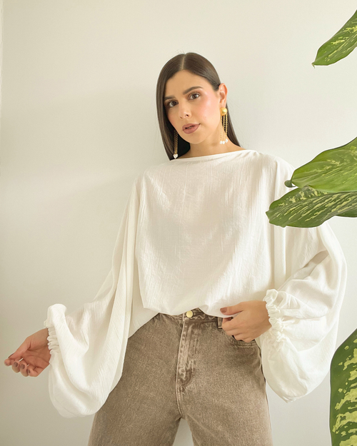 BLUSA PRIMIA P.077 BLANCO