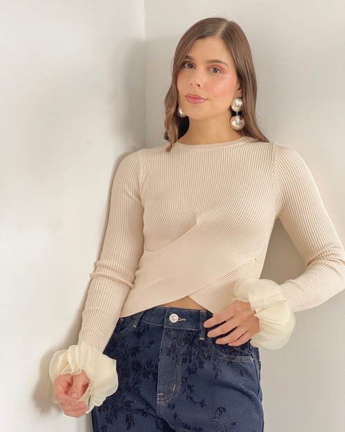 BUZO PRIMIA FEDERICA CREMA