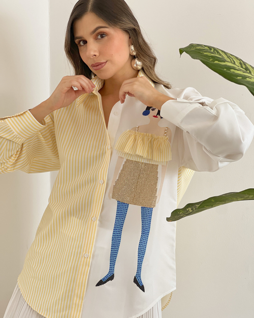 CAMISA PRIMIA T.121 AMARILLO