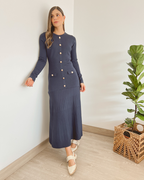 VESTIDO PRIMIA Vestido SANDRO AZUL