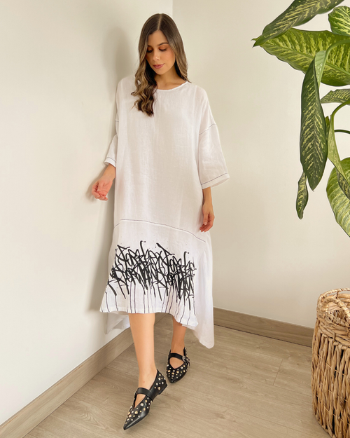 VESTIDO PRIMIA T.117 BLANCO