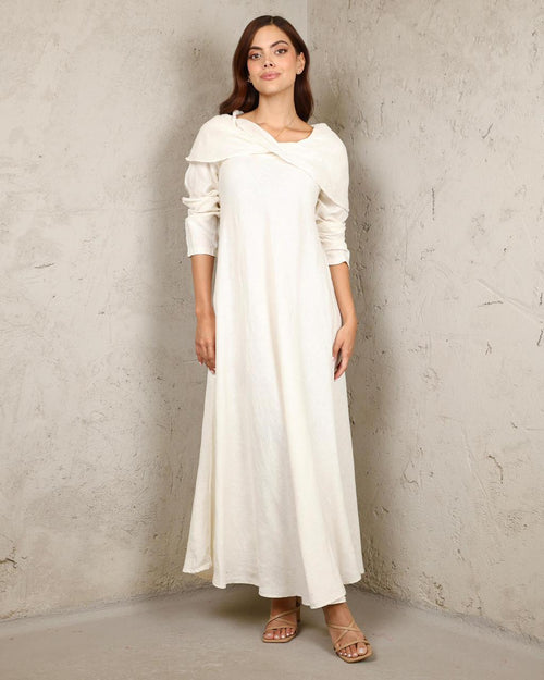 VESTIDO PRIMIA v.423 CREMA