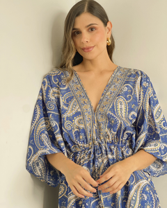 VESTIDO PRIMIA CHABUTA AZUL MULTICOLOR