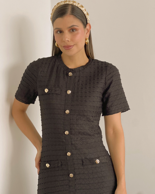 VESTIDO PRIMIA OSAKA NEGRO